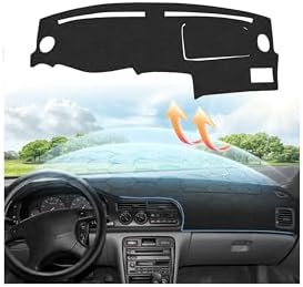 Cartist Black Dash Cover for Honda Civic 1996-2020 Dashboard Cover Mat by cartist