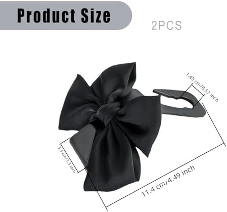 2 PCS Car Seat Headrest Hooks, Cute Bow Purse Hook Hanger - Image 2