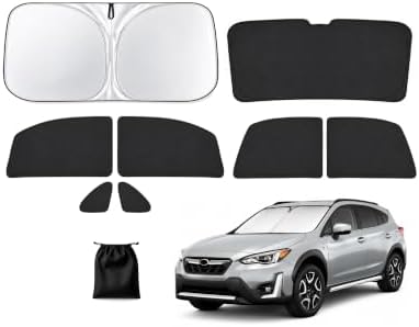 9PCS Car Window Shades for Subaru Crosstrek 2018-2023, Full Set Windshield Side by Unknown
