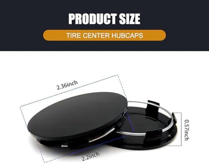 4 PCS Car Wheel Center Hub Cover, 60MM/2.36In Outer Diameter and 56MM/2.2In - Image 2