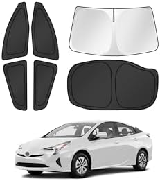 Canvcle Window Shades for 2016-2022 Toyota Prius Hatchback Accessories by Canvcle