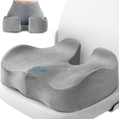 CushyOasis Seat Cushion, Gel Memory Foam Office Chair Cushions by TushGuardSeatCushonsPillows