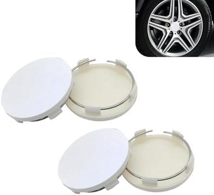 Tesnaao 4 PCS Car Wheel Hub Center Cap, 2.36" x 2.2" ABS Wheel Hub Modification by Tesnaao