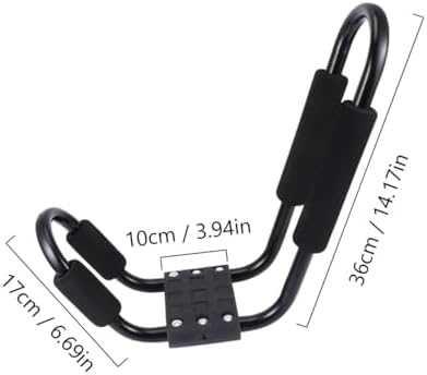 2 Pcs J Shaped Kayak Roof Rack for Car SUV Truck Crossbar Mount - Image 2