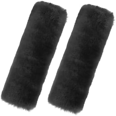 Andalus Genuine Sheepskin Car Seat Belt Cover Pad – Soft Fuzzy, Comfy Fluffy by AndalusBrand