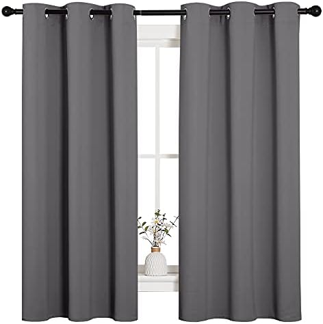 NICETOWN Grey Blackout Curtains - Image 4