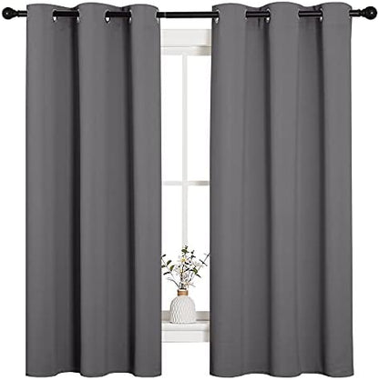 NICETOWN Grey Blackout Curtains - Image 4