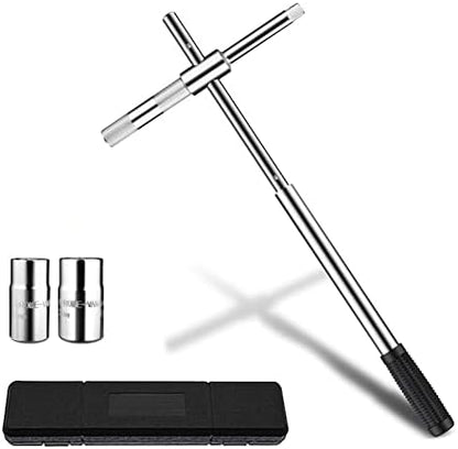 23" Universal Extended Lug Wrench, 4 Way Tire Iron Nut Wrench Set by LEJOSTOL