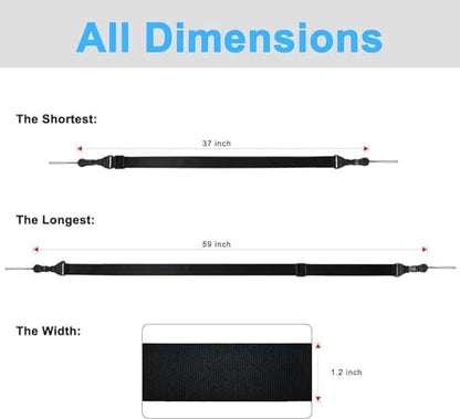 TIMISM Shoulder Strap, 59 inch Adjustable Removable Shoulder Straps - Image 2