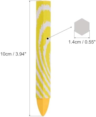 PATIKIL Lumber Marking Crayons, 6 Pack 4"x0.55" Hex Wax Tire Marker Crayons - Image 2