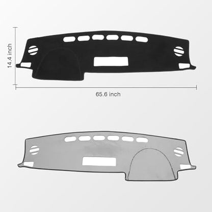 KUST Black Dash Cover Mat for Toyota RAV4 2013-2018 Left Hand Driving Non-Slip - Image 2