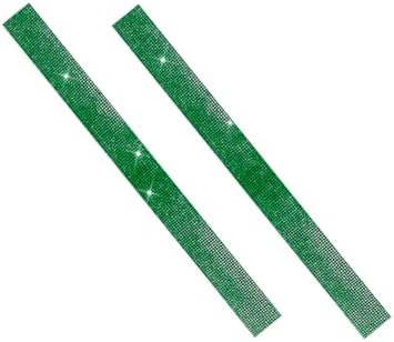 2PCS Bling Car Door Sill Protector, Shiny Crystal Rhinestone Door Edge Entry - Image 7