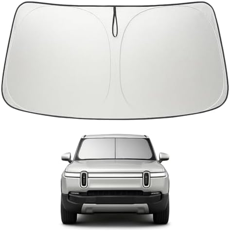 Proadsy Custom Fit 2022-2026 Rivian R1S Windshield Sun Shade, Blocks Heat by Proadsy