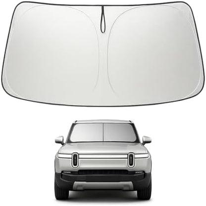 Proadsy Custom Fit 2022-2026 Rivian R1S Windshield Sun Shade, Blocks Heat by Proadsy