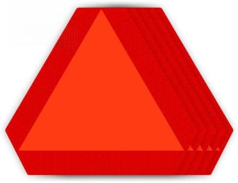 IGNIXIA Slow Moving Vehicle Sign, PVC Vinyl Decal Slow Moving Vehicle Triangle by IGNIXIA