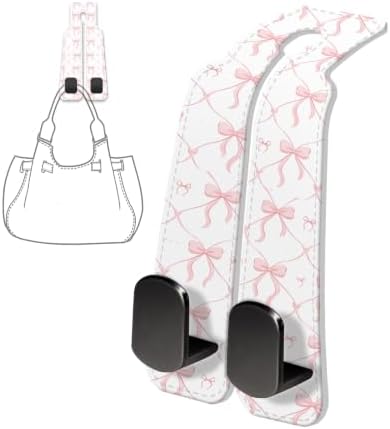 PU Leather Car Seat Hook, Storage Headrest Hanger, Cute Car Backseat Organizer - Image 6