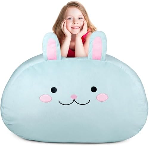 GAGAKU Stuffed Animal Bean Bag Cover Toy Storage, 24 Inches Kids BeanBag by GAGAKU