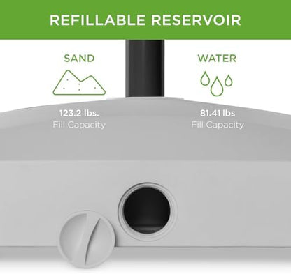 Best Choice Products 123lb Capacity Fillable Mobile Umbrella Base Heavy Duty - Image 4