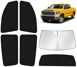 KUST Car Window Shades for 2007-2021 Toyota Tundra Accessories Windshield Sun by KUST
