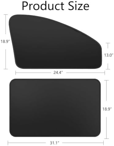 Car Sunshade, Car Privacy Window Shade, 100% Block Light - Image 2
