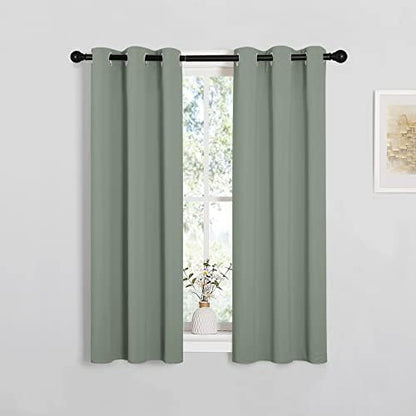 NICETOWN Bedroom Curtain Panels Blackout Draperies, 1 Pair, 29 by 40 inches by NICETOWN