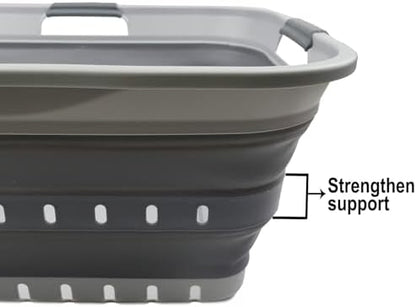 SAMMART 42L Collapsible Plastic Laundry Basket - Image 6