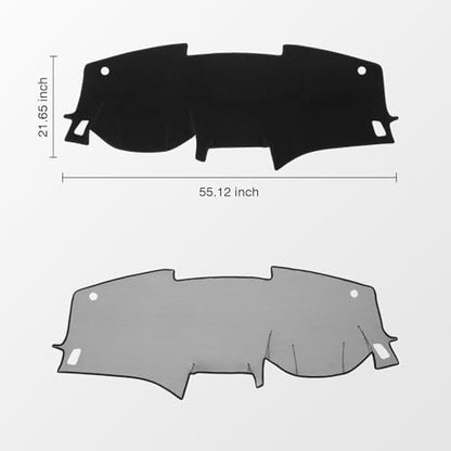 KUST Black Dash Cover for Nissan Sentra 2020-2024 2025 2026 Non-Slip Dashboard - Image 2