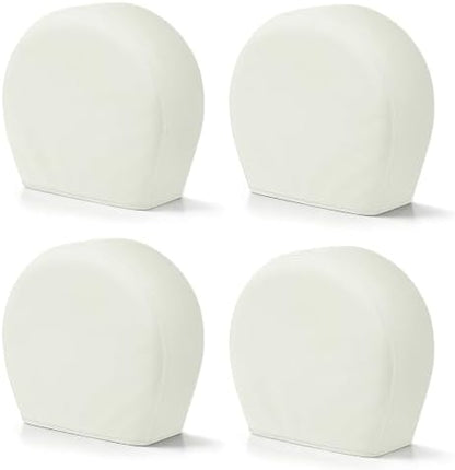 Explore Land Tire Covers 4 Pack Fit Tire Diameters 29-31.75 inch, Off White by ExploreLand