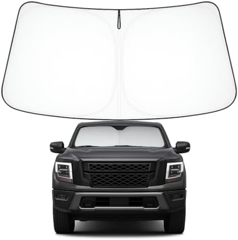 Proadsy Custom Fit 2020-2024 Nissan Titan Windshield Sun Shade, Blocks Heat by Proadsy