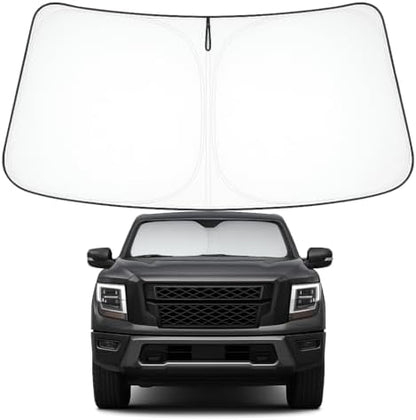 Proadsy Custom Fit 2020-2024 Nissan Titan Windshield Sun Shade, Blocks Heat by Proadsy
