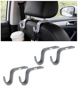 4PCS Car Seat Headrest Hook, Auto Interior Backseat Storage Hook Holder by Guilcam