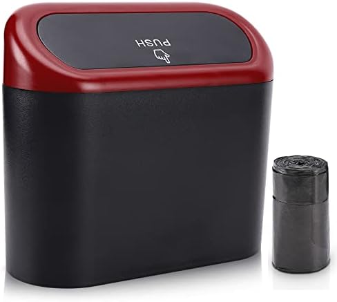 Accmor Car Trash Can with Lid, Mini Vehicle Dustbin Garbage Organizer Bin Holder by Accmor