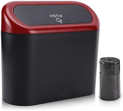 Accmor Car Trash Can with Lid, Mini Vehicle Dustbin Garbage Organizer Bin Holder by Accmor