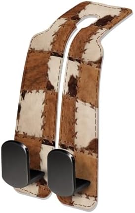 Car Seat Headrest Hook, Universal Leather Cute Hanger Holder Hook, Storage by NUGGHU