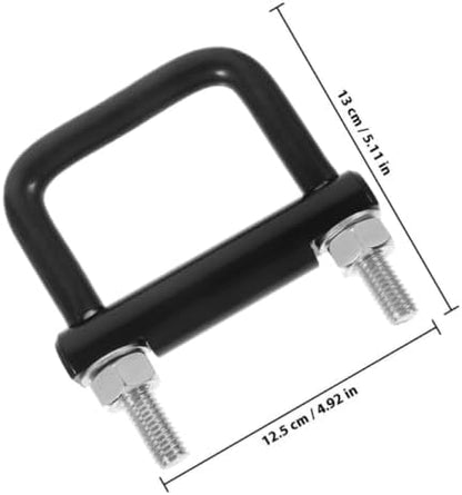 LIOOBO Black Metal Trailer Hitch Tightener Clamp 2 Pack - Image 2