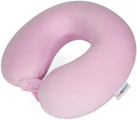 SAIREIDER Travel Neck Pillow 100% Pure Memory Foam Airplane Pillow by SAIREIDER