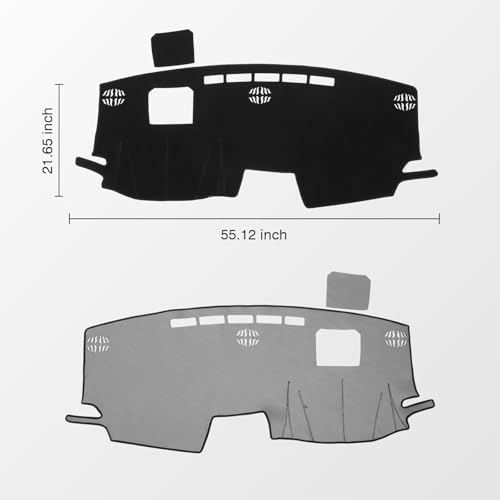 KUST Black Dash Cover for Toyota Sienna 2021-2024 2025 2026 Non-Slip Dashboard - Image 2