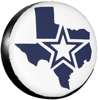 Star of Texas State Spare Tire Cover, Universal Waterproof & Dustproof Wheel by YSYZSDS