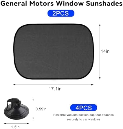 2 PCS Universal Car Window Shade, UV Rays Protection Automotive Sun Shades - Image 2