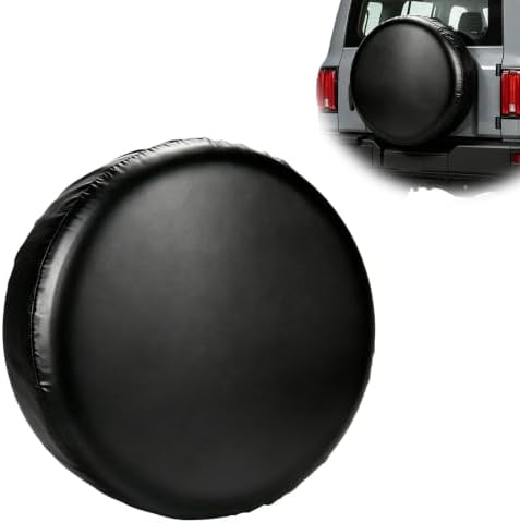 GLOBLELAND 30-32 inch Black Spare Tire Cover by GLOBLELAND