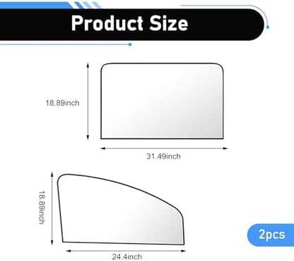 4PCS Car Window Shades with Magnets, Strong Blackout Front Rear Side Window - Image 2
