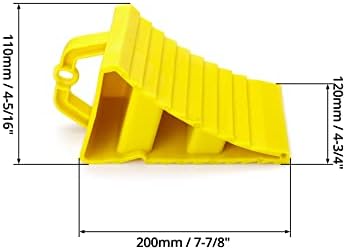 QWORK RV Wheel Chocks, 4 Pack Heavy Duty Car RV Tire Chocks Camper Chocks - Image 5