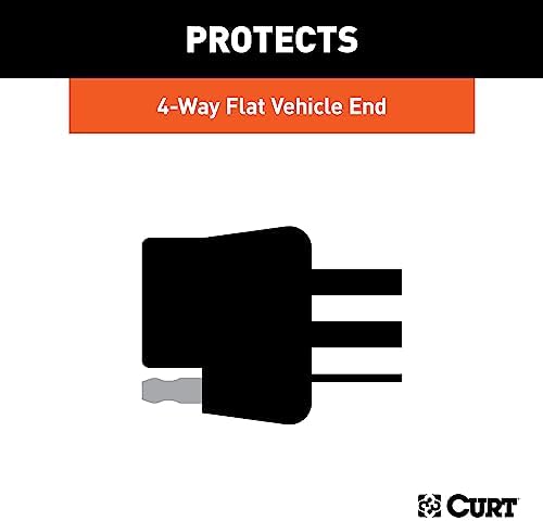 CURT 58200 Vehicle-Side 4-Pin Flat Trailer Wiring Harness Connector Dust Cover - Image 4