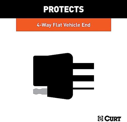 CURT 58200 Vehicle-Side 4-Pin Flat Trailer Wiring Harness Connector Dust Cover - Image 4