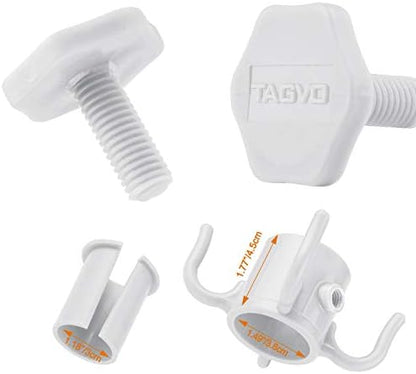 TAGVO Beach Umbrella Hanging Hook, 2 Pack Umbrella Hooks Hanger, 4 Prongs Beach - Image 3