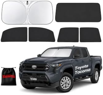 7PCS Car Window Shades for Toyota Tacoma 2024-2026, Full Set Windshield Side by Unknown