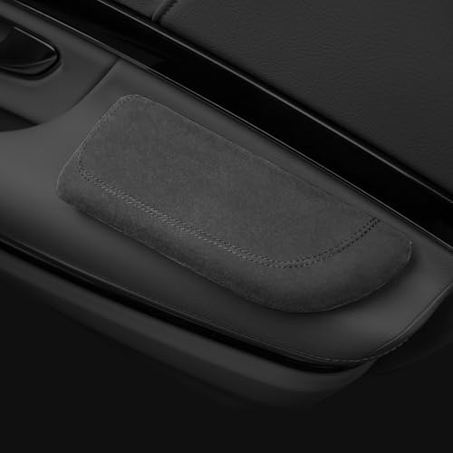 Italian Alcantara Style Fur Car Elbow Rest Pad - Image 2