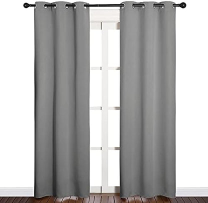 NICETOWN Bedroom Blackout Curtains, 2 Panels, 34 x 84-in - Image 2