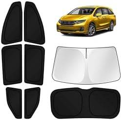 KUST Car Window Shades for 2018-2024 Honda Odyssey Accessories Windshield Sun by KUST