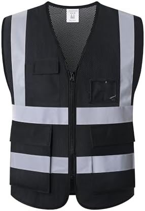 Reflective Safety Vest for Men Women Construction Vest ANSI Standard AP1 by ASIPHITU